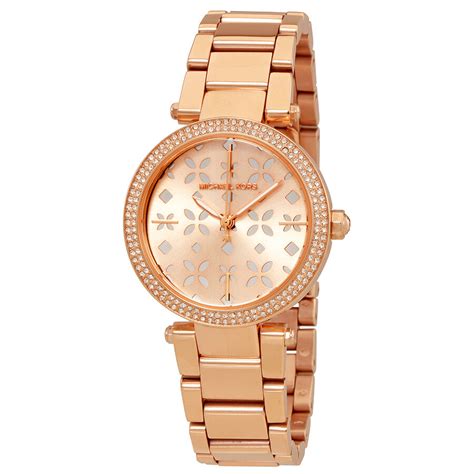 michael kors parker mini rose gold watch|Michael Kors Women's Chronograph Mini Parker Rose Gold .